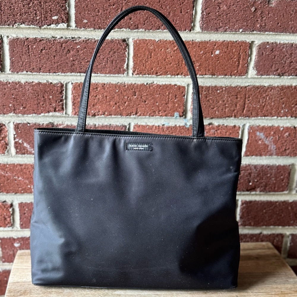 Kate Spade nylon shoulder, Black Tote Bag
